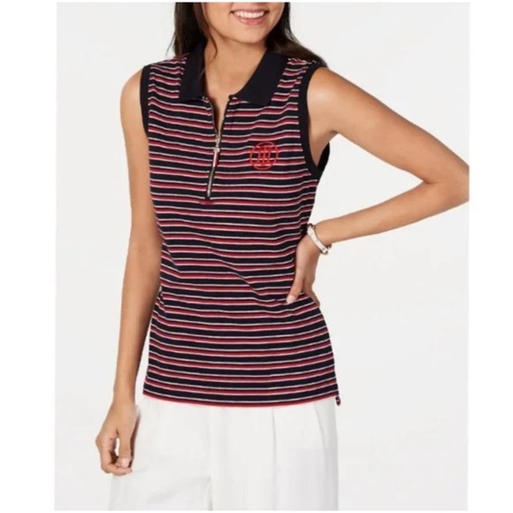 2/$30 Tommy Hilfiger Sleeveless Polo Shirt – Size Small - Picture 1 of 8